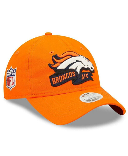 Women's Orange Denver Broncos 2022 Sideline Adjustable 9TWENTY Hat