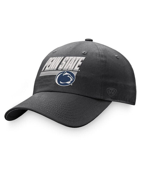 Men's Charcoal Penn State Nittany Lions Slice Adjustable Hat