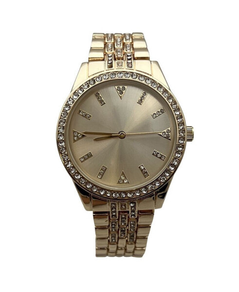 Silver Rhinestones Metal Band Women Watch