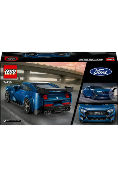 ® Speed Champions Ford Mustang Dark Horse Spor Araba 76920 - 9 Yaş+ İçin Yapım Seti (344 Parça)