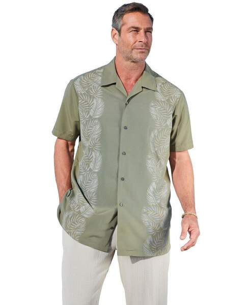 Рубашка мужская Kingsize большого размера на короткий рукав "Островная"