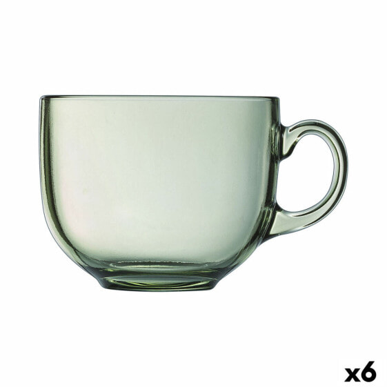 Чашка стеклянная Luminarc Alba Зеленая 500 мл (6 штук)