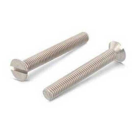EUROMARINE A4 DIN 963 M5x50 mm Slotted Head Screw 25 Units