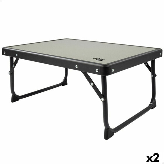 Складной стол для кемпинга Aktive Серый 56 x 25 x 40 cm (2 штуки)