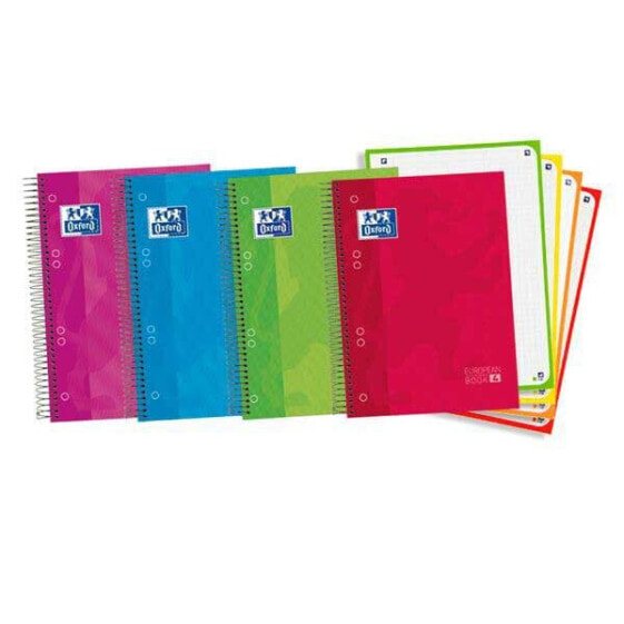 OXFORD Spiral pad extra hard cover optik paper microperforated DIN a5 120 h 50% free sheets squares 5 mm