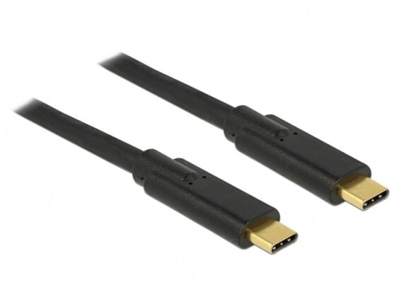 Переходник Delock USB C - USB C USB 2.0 480 Mbit/s черный
