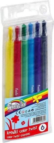 Цветные карандаши Grand Kredki Fiorello Color Twist 6 цветов