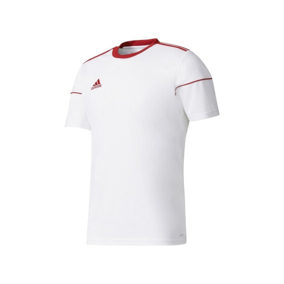 Мужская футболка спортивная  белая однотонная Adidas Squadra 17