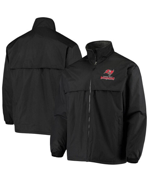 Men's Black Tampa Bay Buccaneers Triumph Fleece Full-Zip Jacket