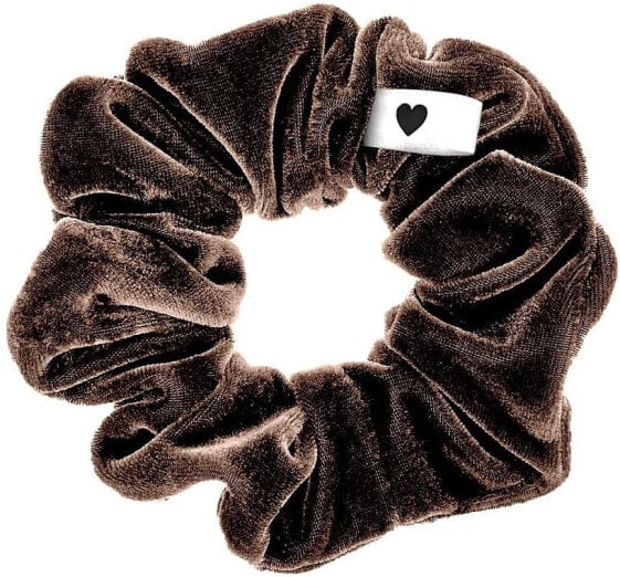 Scrunchie-Haargummi mocha brown 1 St.