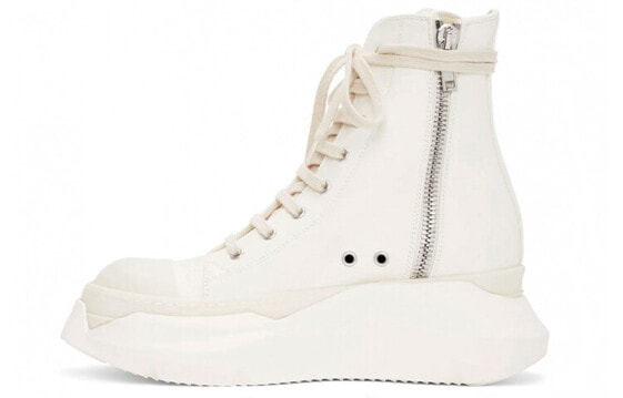 RICK OWENS DRKSHDW Phlegethon 时尚简约厚底板鞋 白色 / RICK OWENS DRKSHDW Phlegethon DU21S2840RUHPM-111111