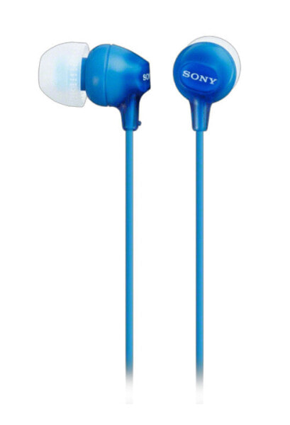 Наушники Sony MDR-EX15LP в ухо, синий, 1.2 м, проводные