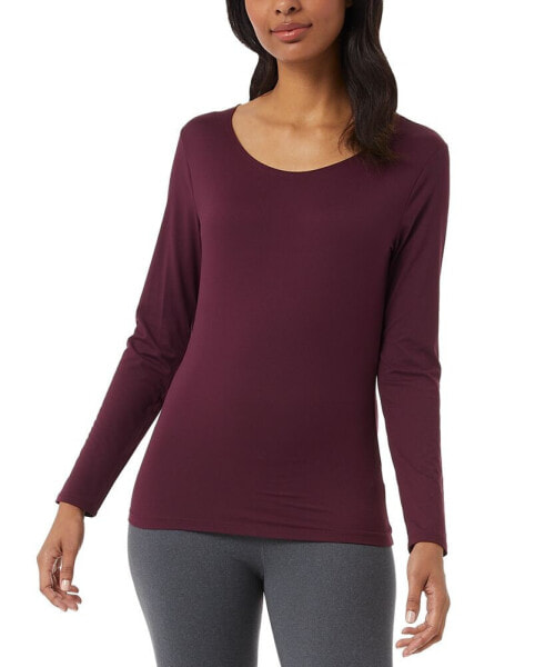 Women's Scoop-Neck Long-Sleeve Top