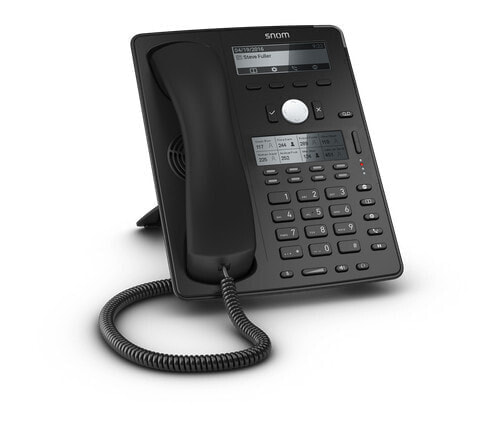 Snom D745 - IP Phone - Black - Wired handset - Desk/Wall - In-band - Out-of band - SIP info - User