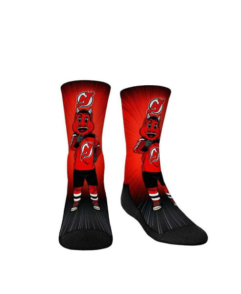 Youth Boys and Girls Socks New Jersey Devils Mascot Pump Up Crew Socks