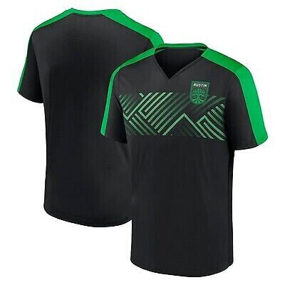 MLS Austin FC Men's Short Sleeve V-Neck Warm Up Jersey - XL