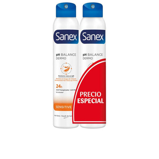 Дезодорант для чувствительной кожи Sanex DERMO SENSITIVE DEO VAPO LOT 2 x 200 мл