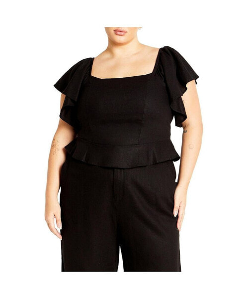 Plus Size Samara Ruffle Top