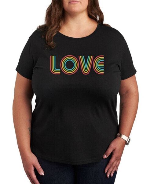Trendy Plus Size Pride Love Graphic T-shirt