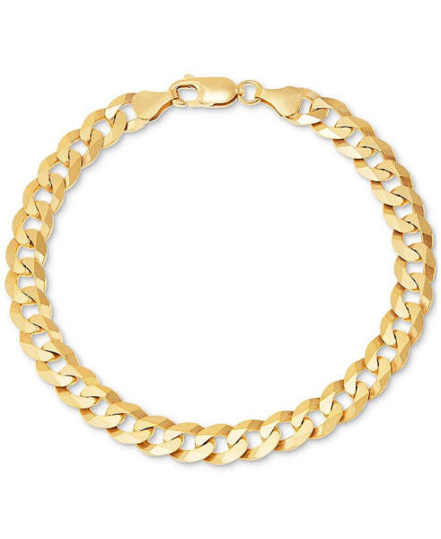 Men's Curb Link Chain Bracelet in 18k Gold-Plated Sterling Silver or Sterling Silver