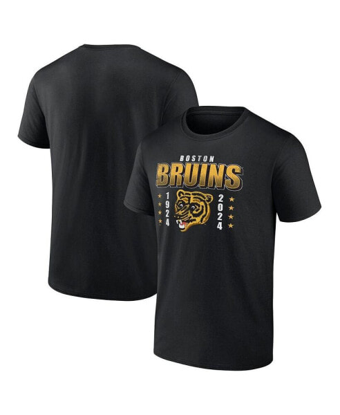 Men's Black Distressed Boston Bruins Centennial T-shirt