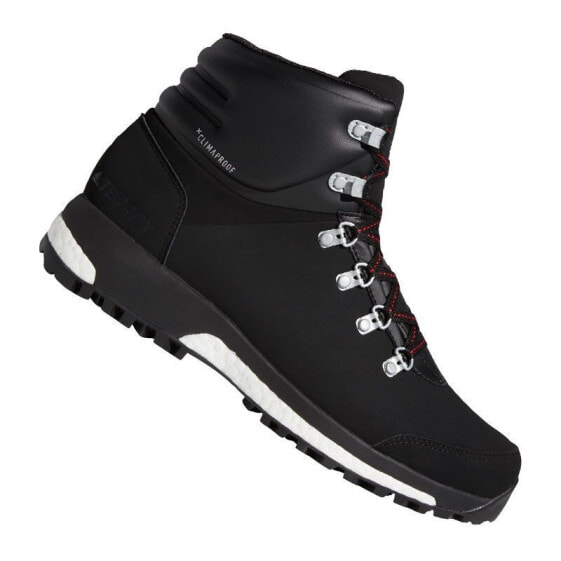 Мужские кроссовки спортивные треккинговые черные замшевые высокие демисезонные Adidas Terrex Pathmaker Climaproof M G26455 shoes