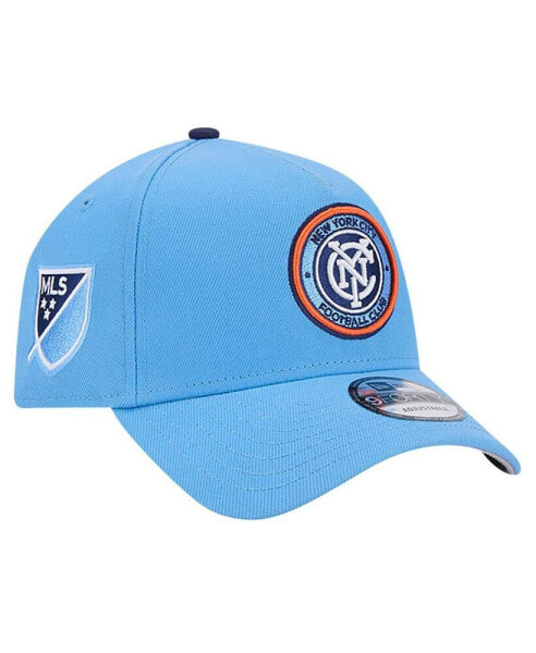 Men's Light Blue New York City FC 2024 Kick Off Collection 9Forty A-Frame Adjustable Hat