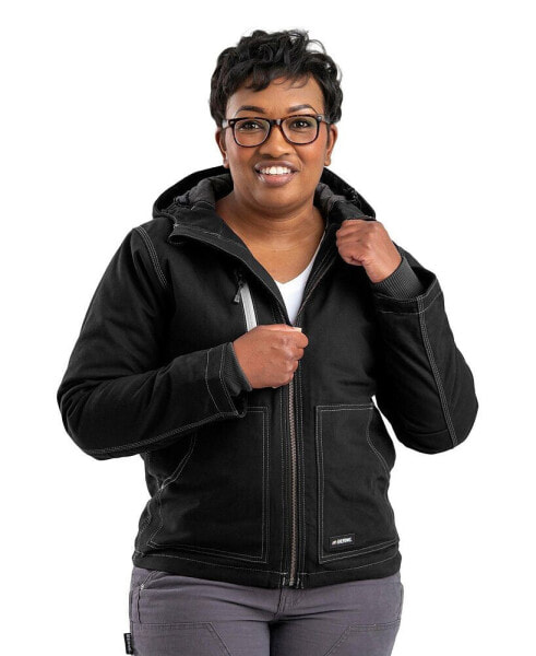 Plus Size Softstone Duck Hooded Jacket