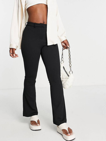 Vero Moda kick flare trouser in black