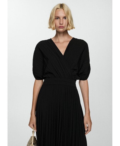 Women's Pleated A-Line Dress