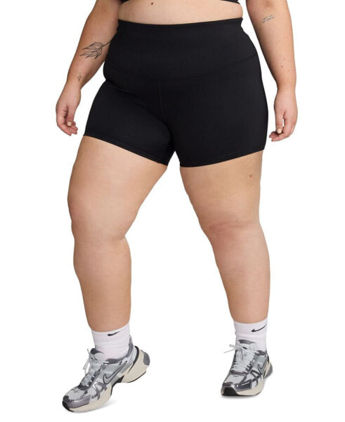 Plus Size One High Waist Pull-On Bike Shorts