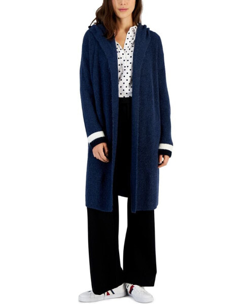 Women's Hooded Kimono Open Cardigan