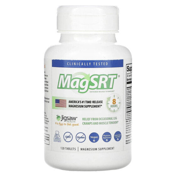 Витамины и минералы Магний Jigsaw Health MagSRT, 120 таблеток