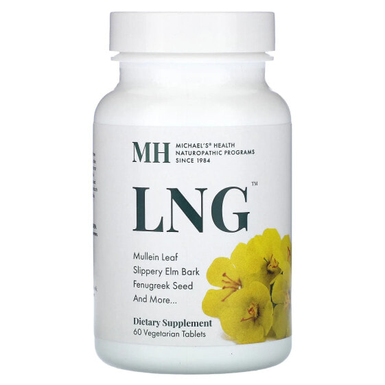 Травяные вегетарианские таблетки Michael's Naturopathic LNG, 60 шт.