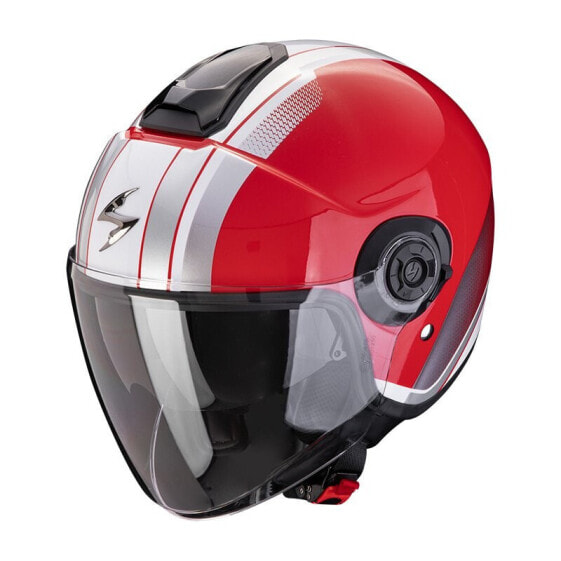 Шлем для мотоциклистов Scorpion EXO-CITY II Mall открытый бело-красный