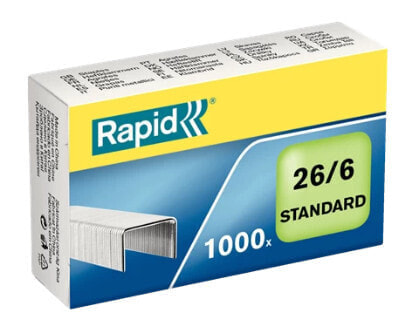 Rapid 24861300 - Staples pack - 26/6 - 6 mm - Fixing - 1000 staples - Zinc