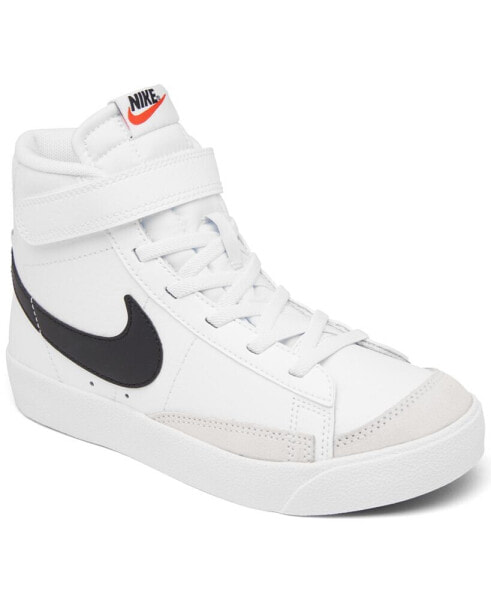 Little Kids' Blazer Mid '77 Fastening Strap Casual Sneakers from Finish Line