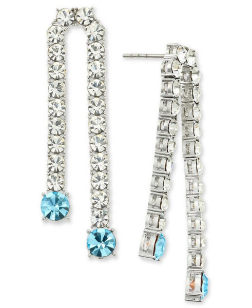 Crystal Double Chain Drop Earrings, Created for Macy's