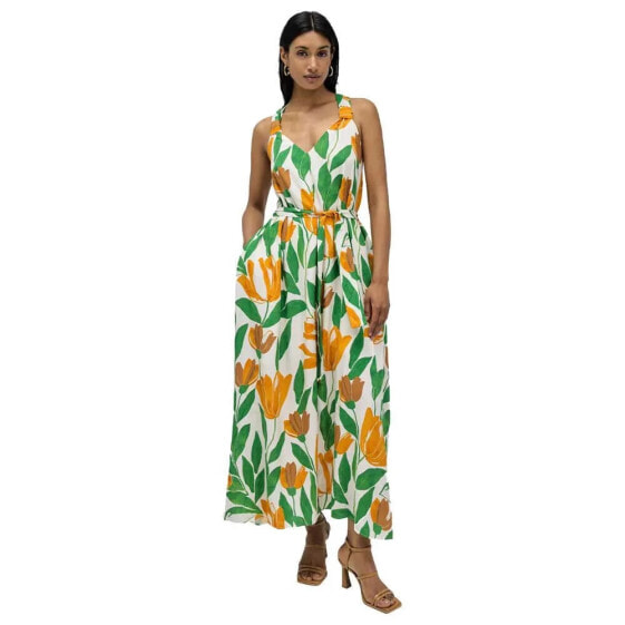 SALSA JEANS Floral Print A-Line Long Dress