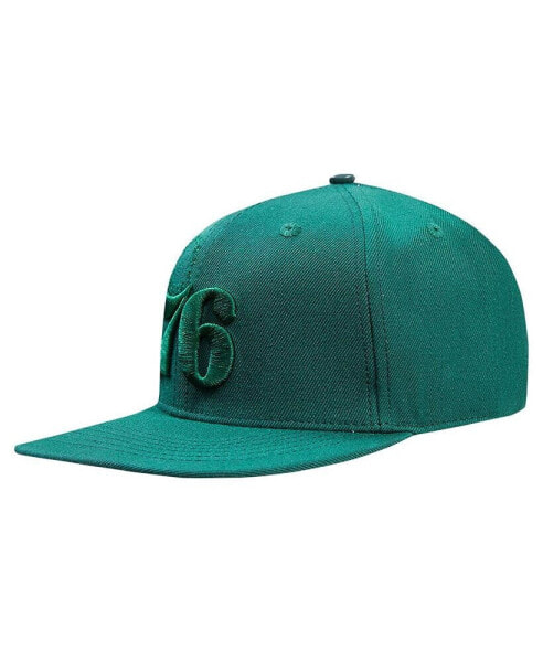 Men's Forest Green Philadelphia 76ers Tonal Logo Snapback Hat