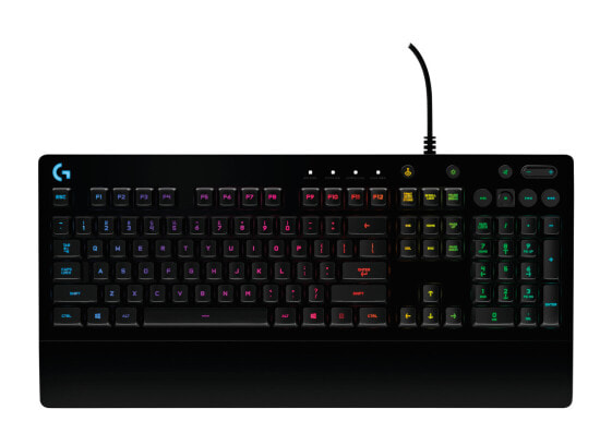 Logitech G G213 Prodigy Gaming Keyboard - Full-size (100%) - Wired - USB - QWERTZ - RGB LED - Black