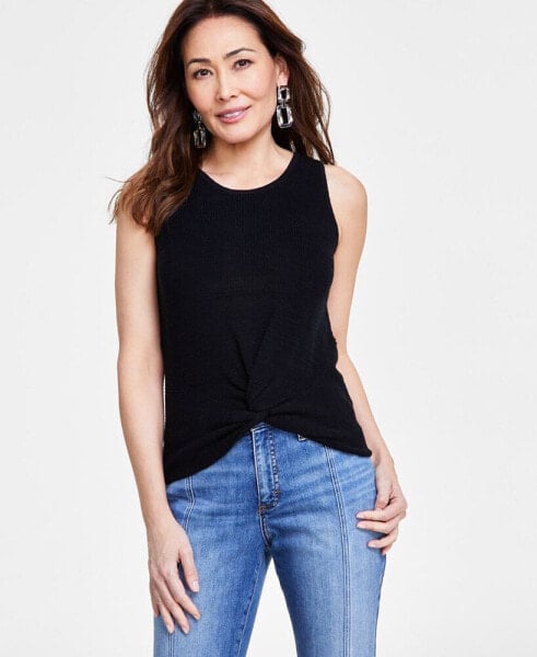 Women's Twist-Hem Sweater Tank Top, Created for Macy's