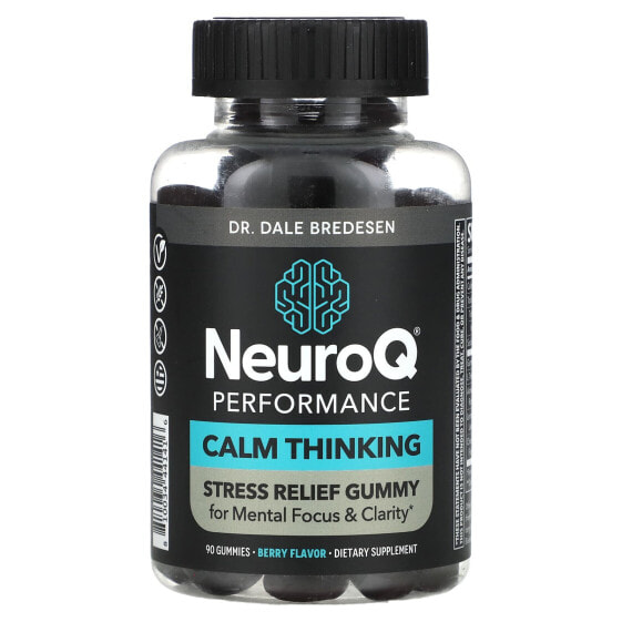 NeuroQ Performance, Calm Thinking, Berry, 90 Gummies