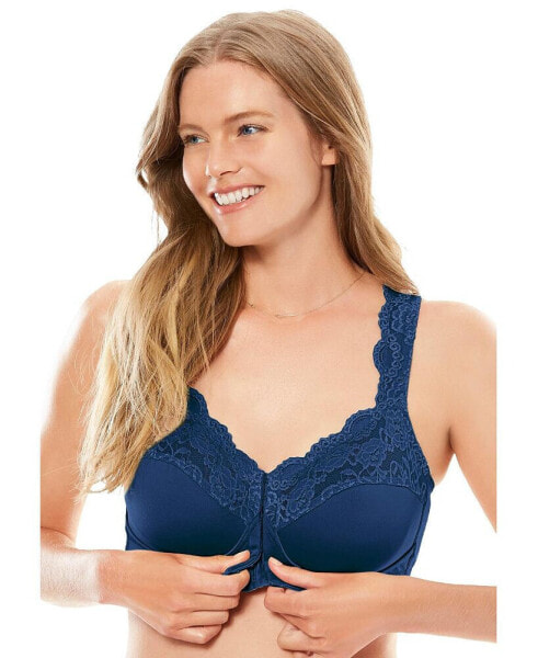 Plus Size Front Close Wireless Gel Strap Bra