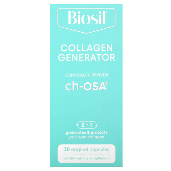 Витамины для кожи BioSil Collagen Generator, 60 оригинальных капсул