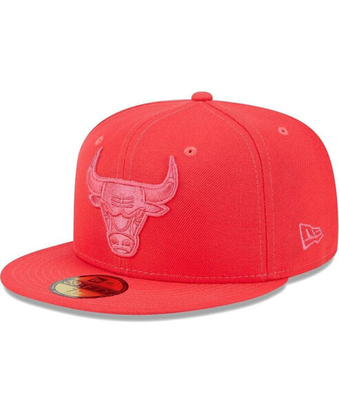 Men's Red Chicago Bulls Spring Color Pack 59FIFTY Fitted Hat
