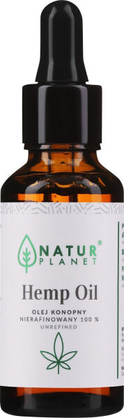 100% Unraffiniertes Hanföl - Natur Planet Hemp Oil 30 ml