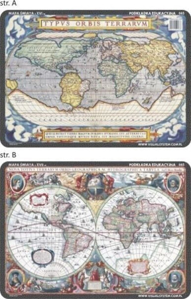 Visual System Podkładka edu. 065 - Mapy świata z XVI i XVIIw.