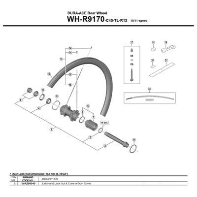 SHIMANO WH-R9170 Left