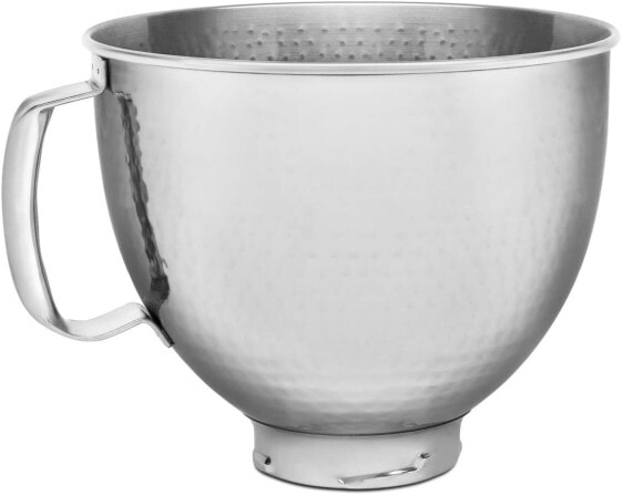 KitchenAid 5KSM5SSBHM Stainless Steel Bowl 4.8 L - Hammered, Stainless Steel, 4.8 Litres, Silver